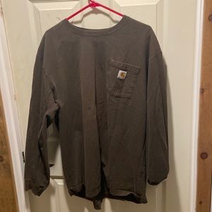 XL carhart long sleeve shirt good shape